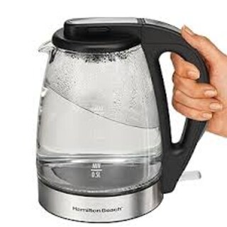 Foto 2 | Hervidor De Agua Hamilton Beach 40865g 1.7 Lt Jarra De Vidrio Negro