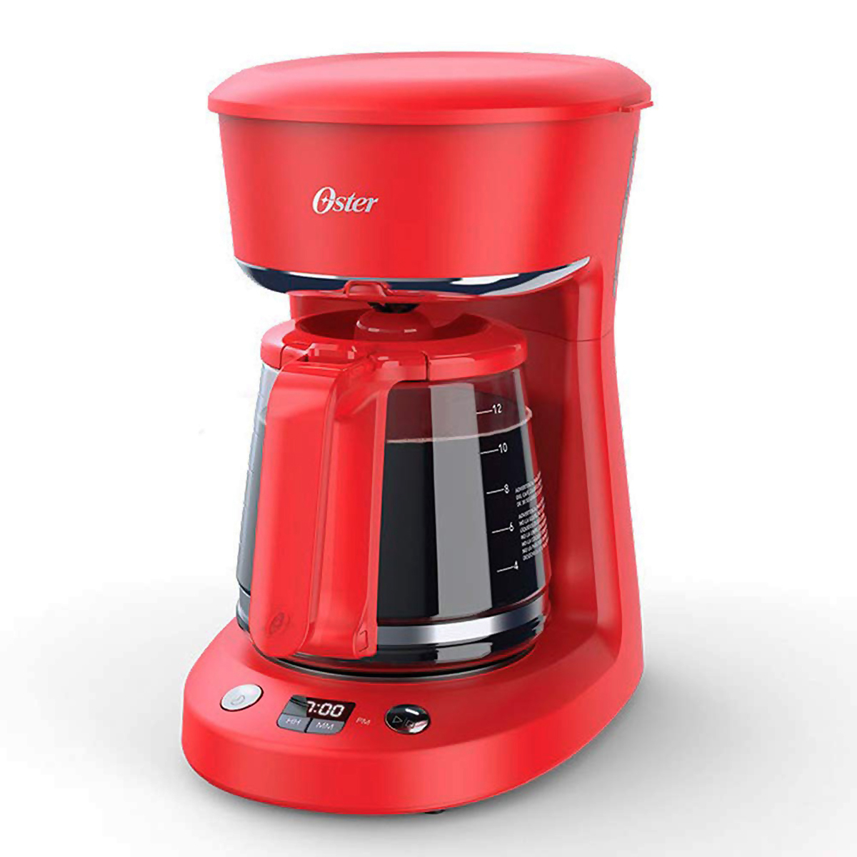 Cafetera Oster color Rojo Programable 12 Tazas