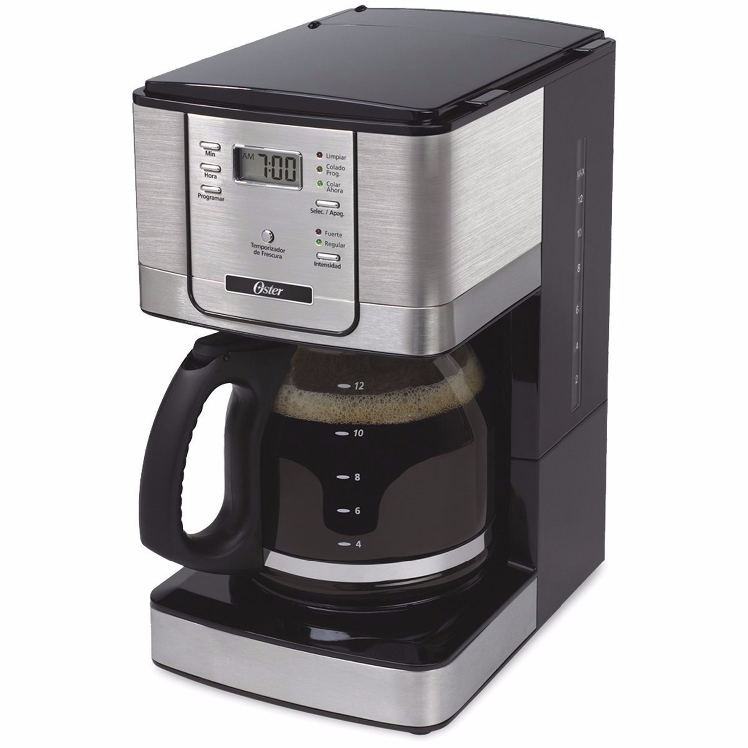 Cafetera Oster Bvstdc4401 color Plata 12 Tazas