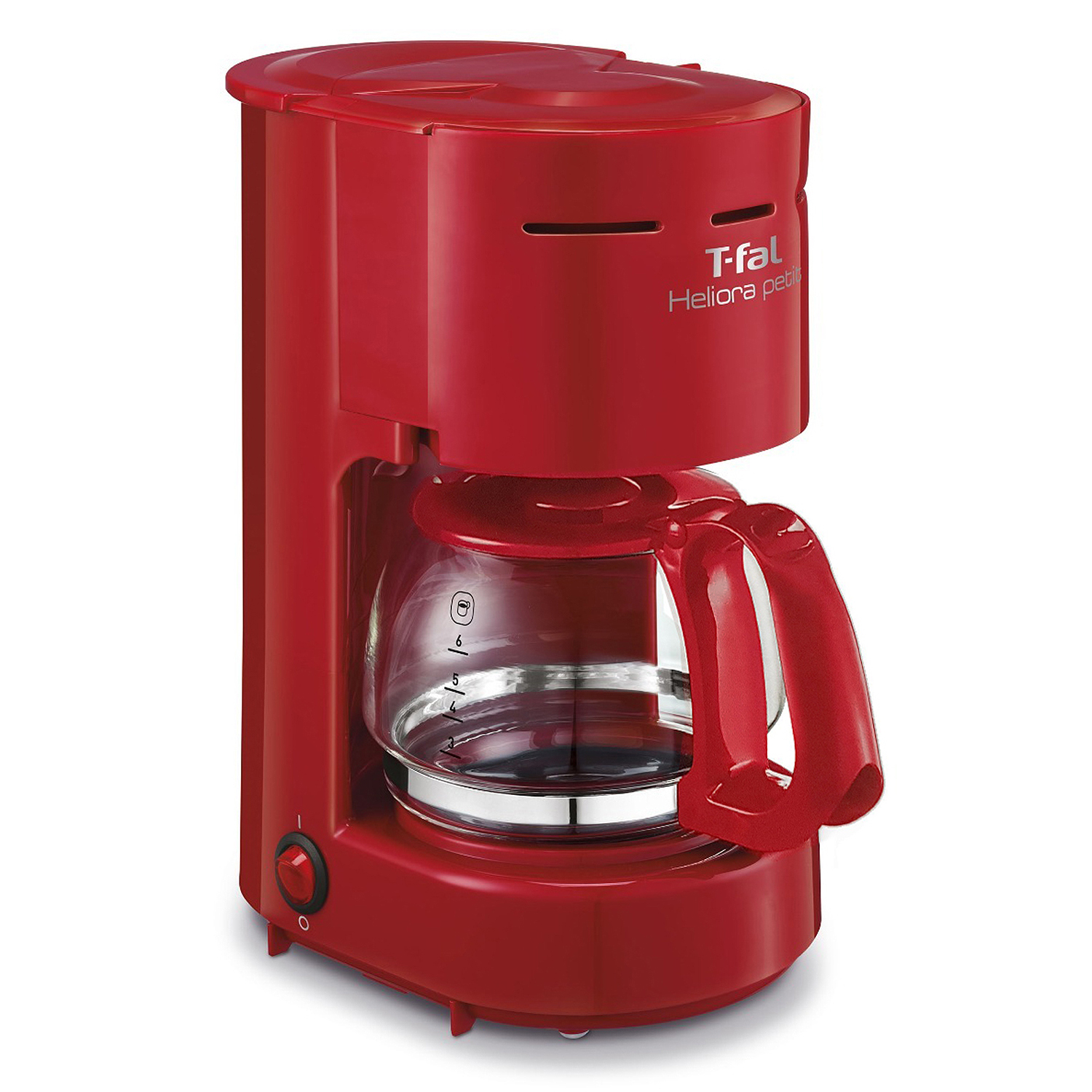 Cafetera T-Fal Heliora Petit Rouge 6 Tazas Color Rojo