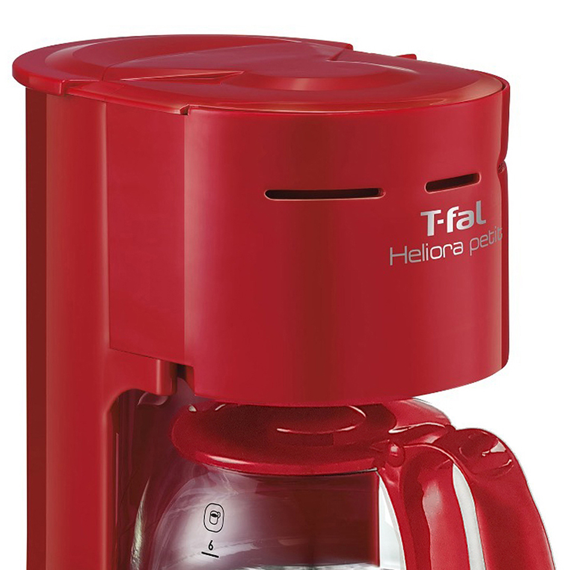 Foto 3 pulgar | Cafetera T-Fal Heliora Petit Rouge 6 Tazas Color Rojo