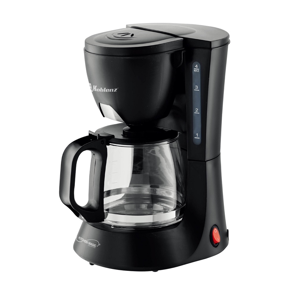 Cafetera Automática Koblenz 600 W 600 ml 4 Tazas Negra