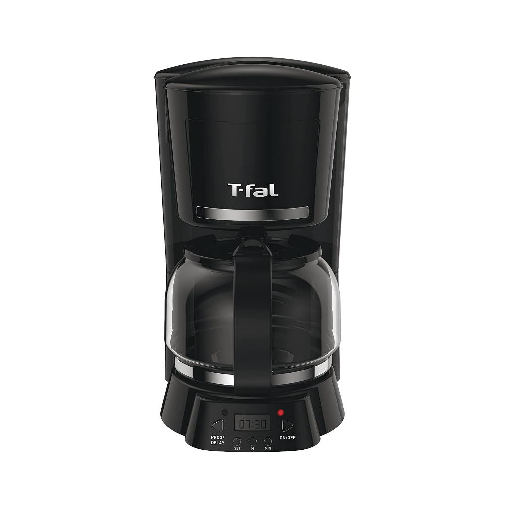 Cafetera Programable T-fal CM513850 color Negro 12 Tazas Filtro Permanente