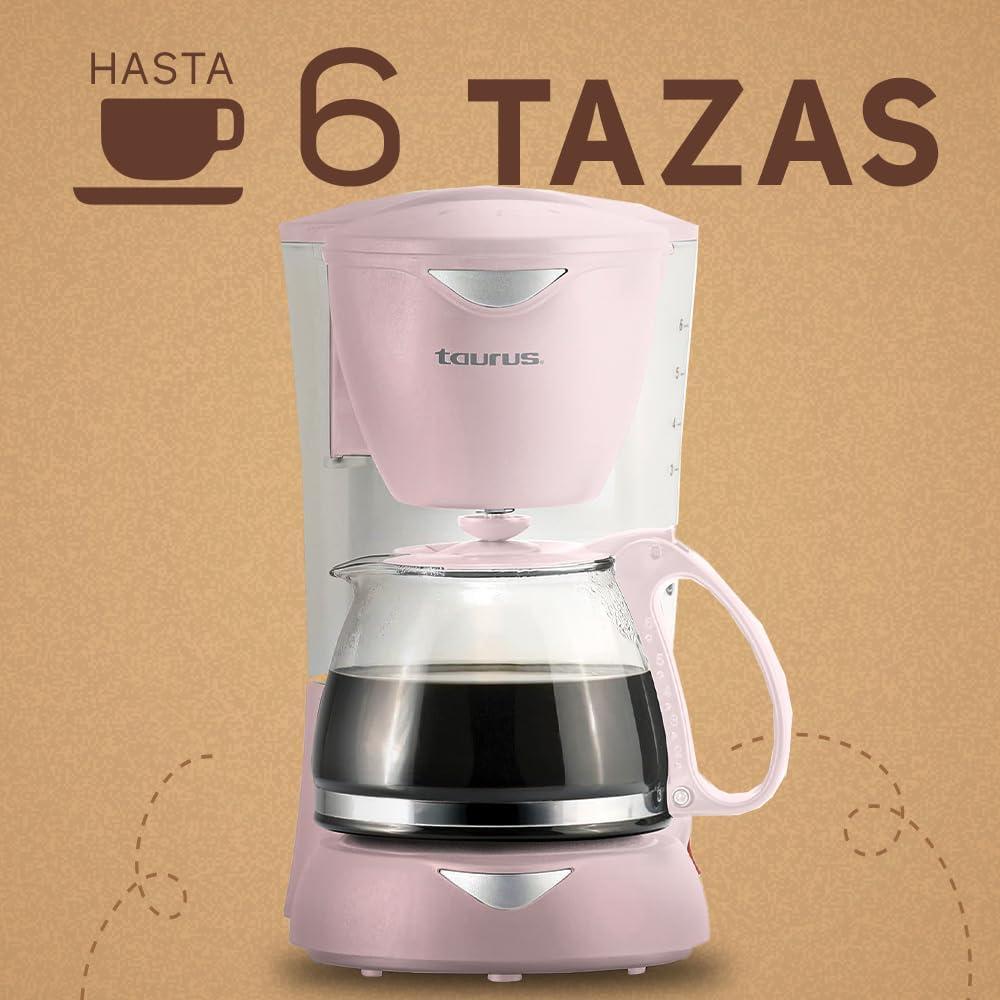 Foto 5 pulgar | Cafetera de Goteo Taurus C6T-RIBBON color Rosa 800 ml