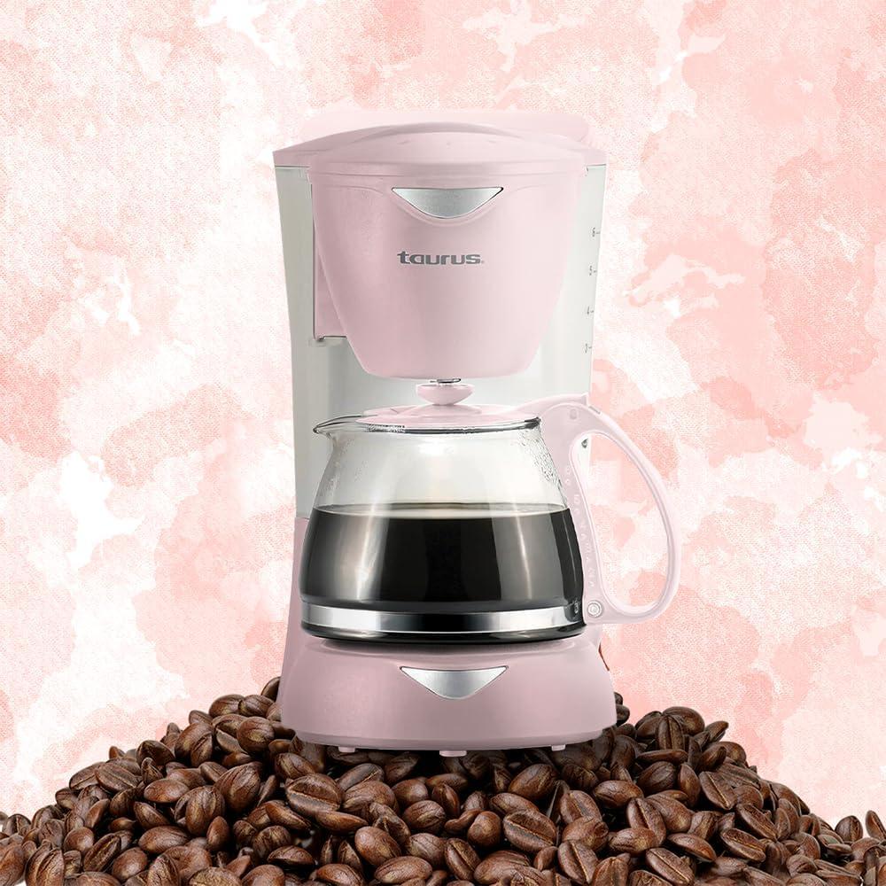 Foto 6 pulgar | Cafetera de Goteo Taurus C6T-RIBBON color Rosa 800 ml