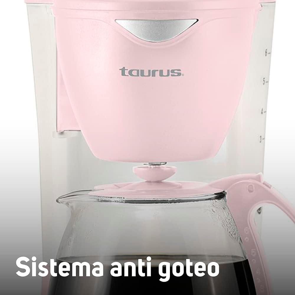 Foto 7 pulgar | Cafetera de Goteo Taurus C6T-RIBBON color Rosa 800 ml