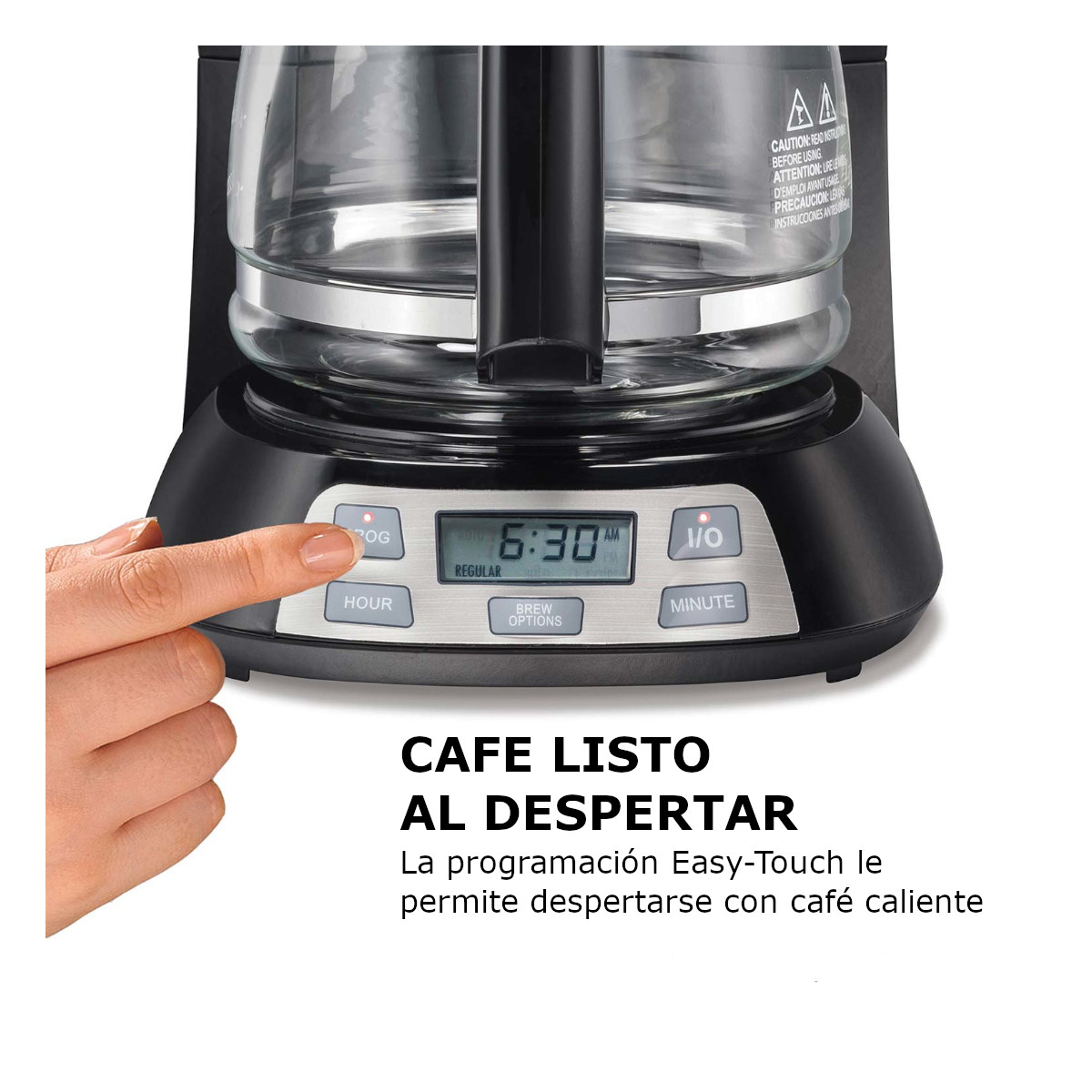 Foto 4 pulgar | Cafetera Hamilton Beach color Negro 12 Tazas