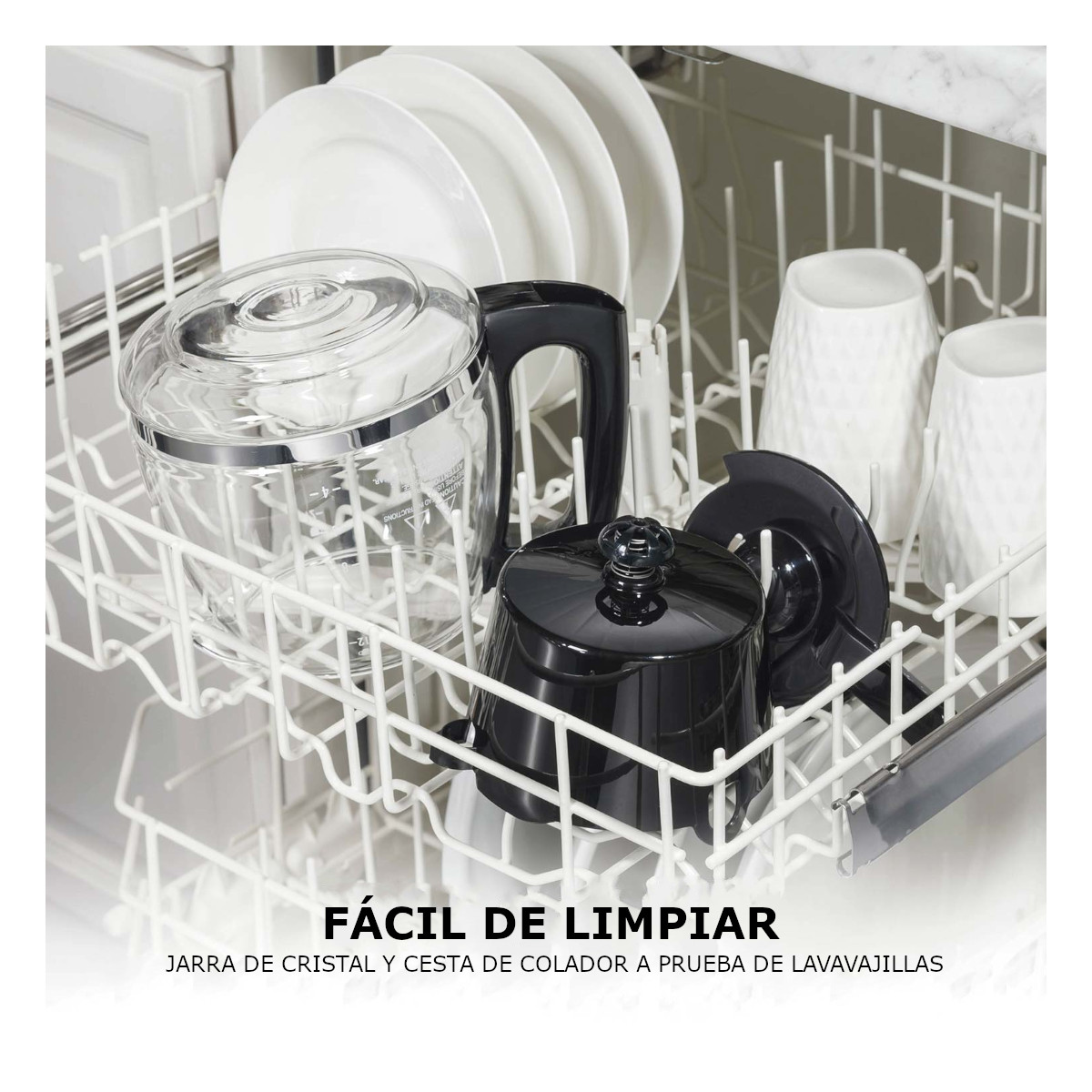 Foto 6 pulgar | Cafetera Hamilton Beach color Negro 12 Tazas