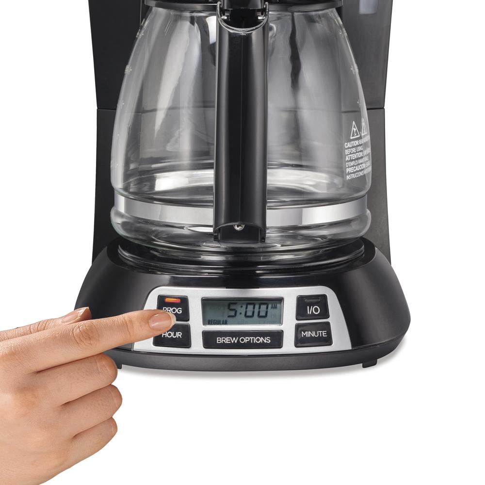 Foto 4 pulgar | Cafetera Hamilton Beach 49630 color Negro Programable 12 Tazas 900w