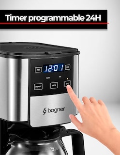Foto 4 | Cafetera de Goteo Bogner color Negro