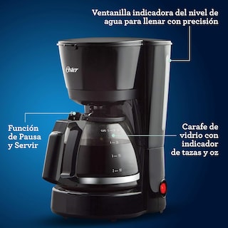 Foto 4 | Cafetera Oster Para 5 Tazas Y Filtro Permanente Bvstdc05