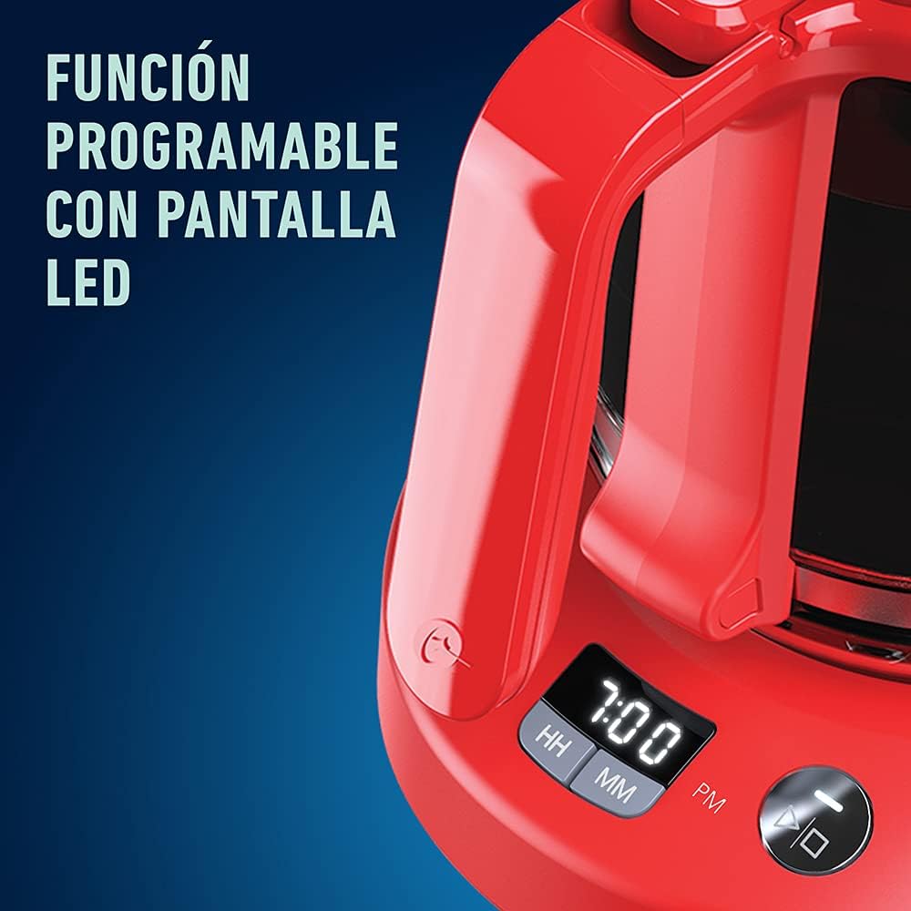 Foto 6 pulgar | Cafetera Programable Oster BVSTDCP12R013 color Rojo 12 Tazas