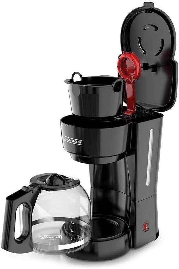 Foto 2 | Cafetera Black + Decker Negra para 12 Tazas