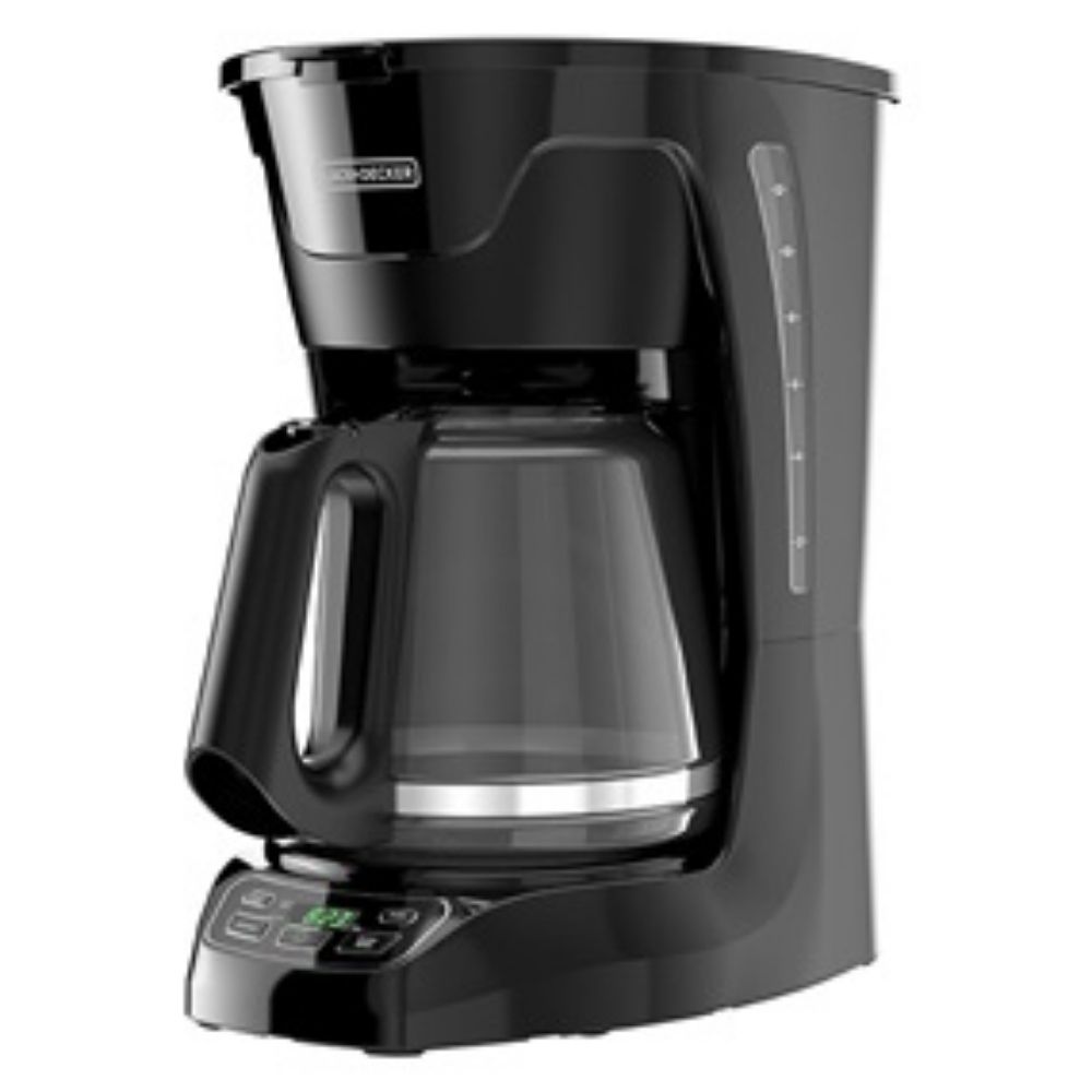 Cafetera Black & Decker Negra Programable para 12 Tazas