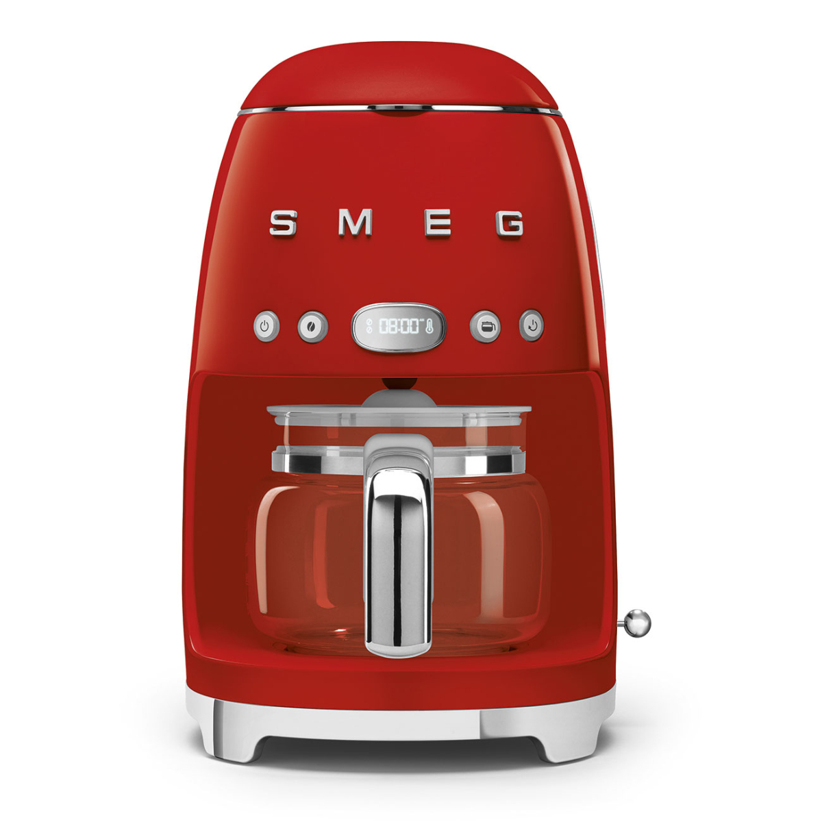 Cafetera de Goteo Smeg DCF02RDUS Color Rojo Para 10 Tazas