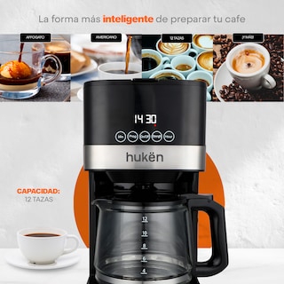Foto 7 | Cafetera Programable 12 Tazas Touch Hukën Masterchef