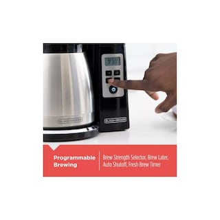 Foto 3 | Cafetera BLACK+DECKER CM2046S Semiautomática de Goteo Negra con Plata