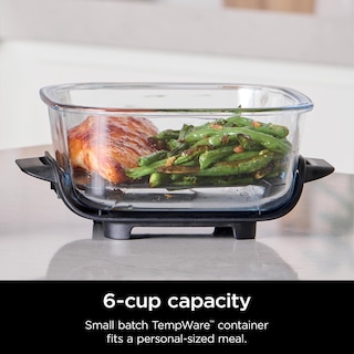 Foto 2 | Recipiente De Vidrio Ninja 6 Cup Tempware Con Tapa A Prueba De Fugas - Venta Internacional.