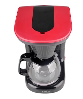 Foto 3 | Cafetera Velvet Semi Automática De Goteo Negro Lineas Rojas