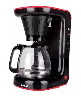 Foto 4 | Cafetera Velvet Semi Automática De Goteo Negro Lineas Rojas