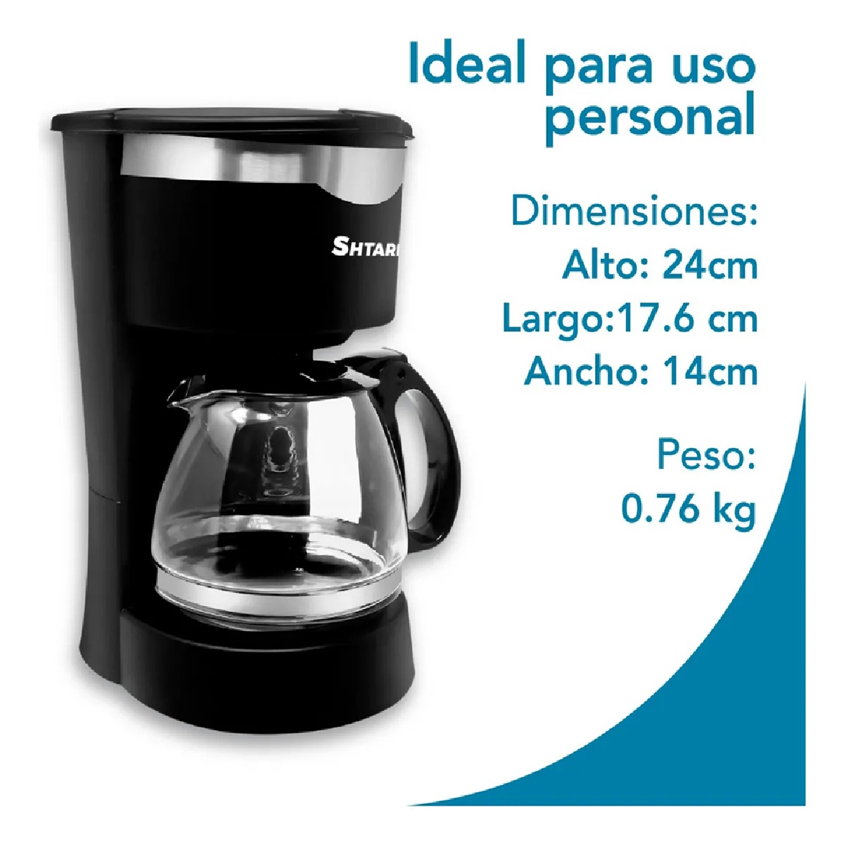 Foto 4 pulgar | Cafetera De Goteo Semiautomática 6 Tazas Filtro Permanente