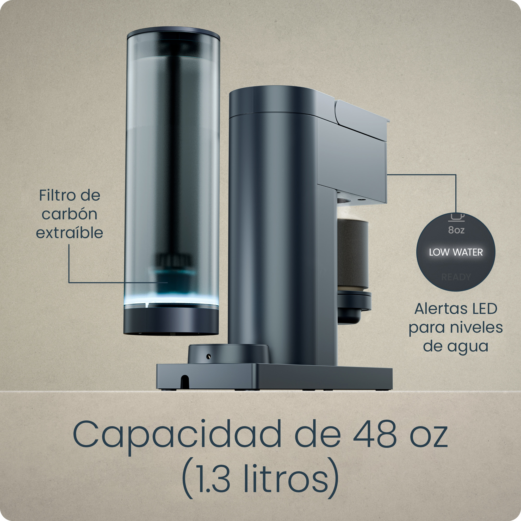 Foto 6 | Chefman - Caffeinator | Cafetera De Una Sola Porción Para K-cup Y Café Molido
