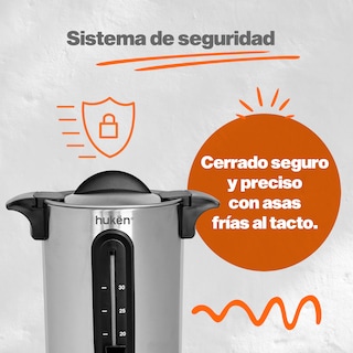 Foto 5 | Cafetera De Urna Masterchef Mk-ucm-30 Acero Percoladora 45 Tazas