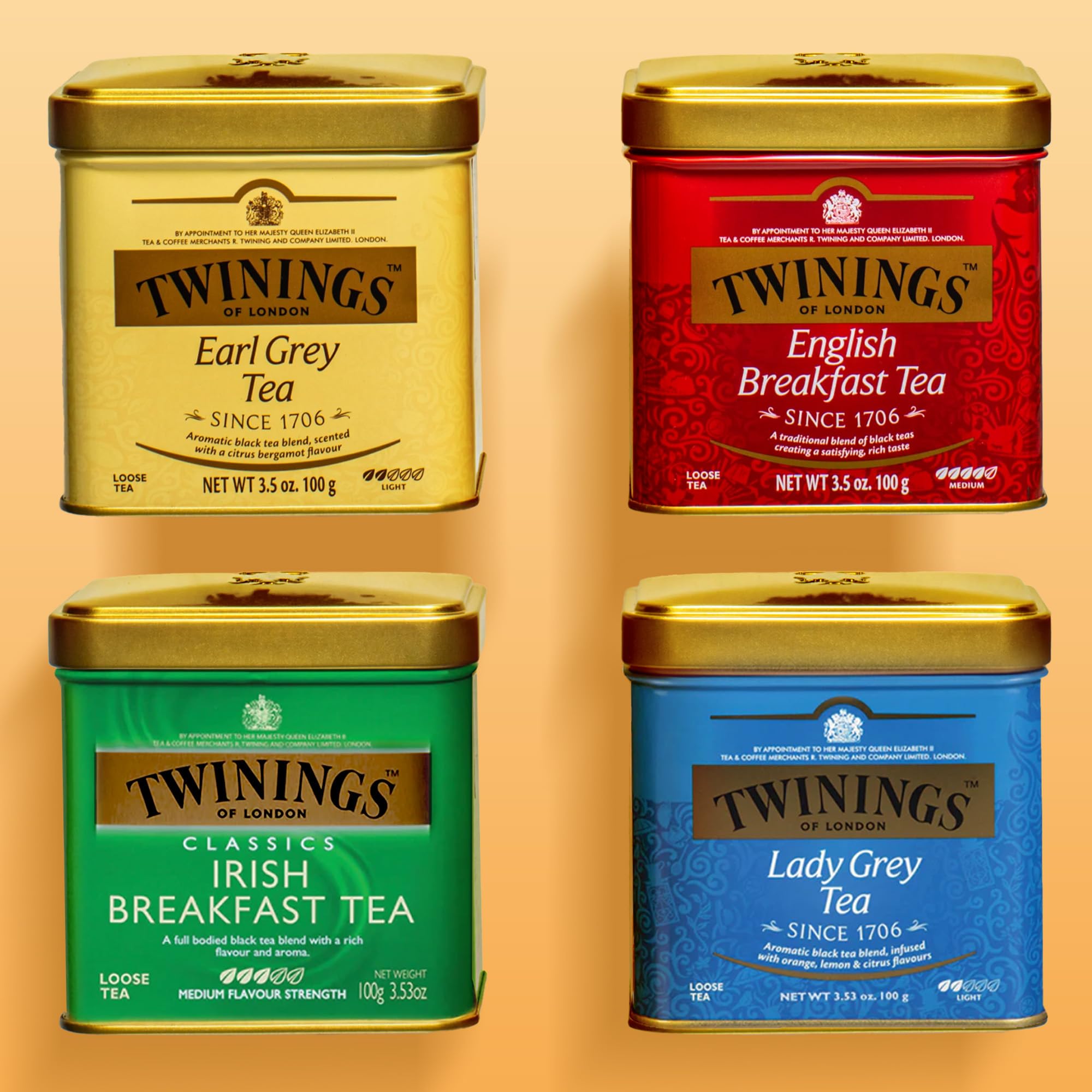 Foto 6 | Té Negro Suelto Twinings Earl Grey, 100 G (paquete De 6), Con Cafeína - Venta Internacional.