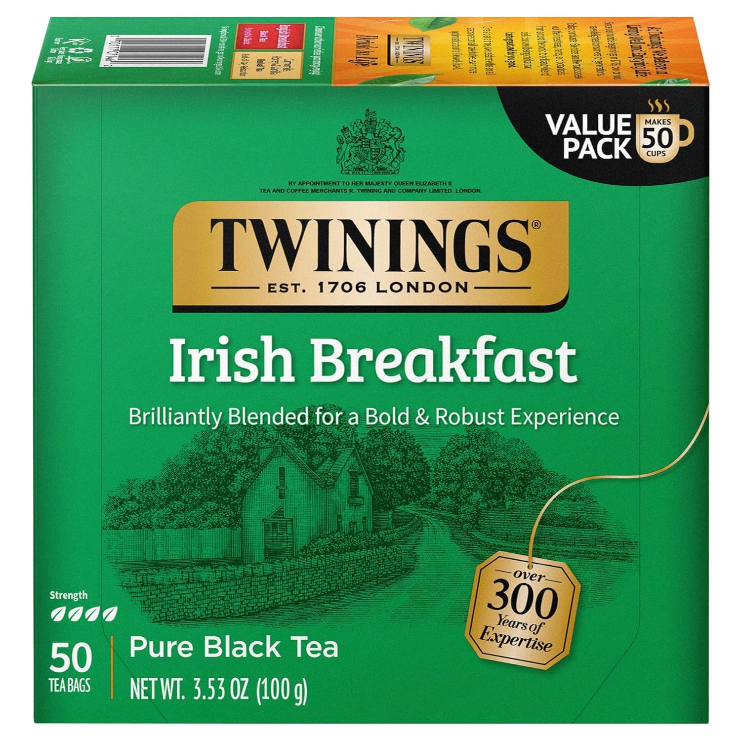 Foto 1 | Té Negro Tea Twinings Irish Breakfast, 50 Bolsitas - Venta Internacional.