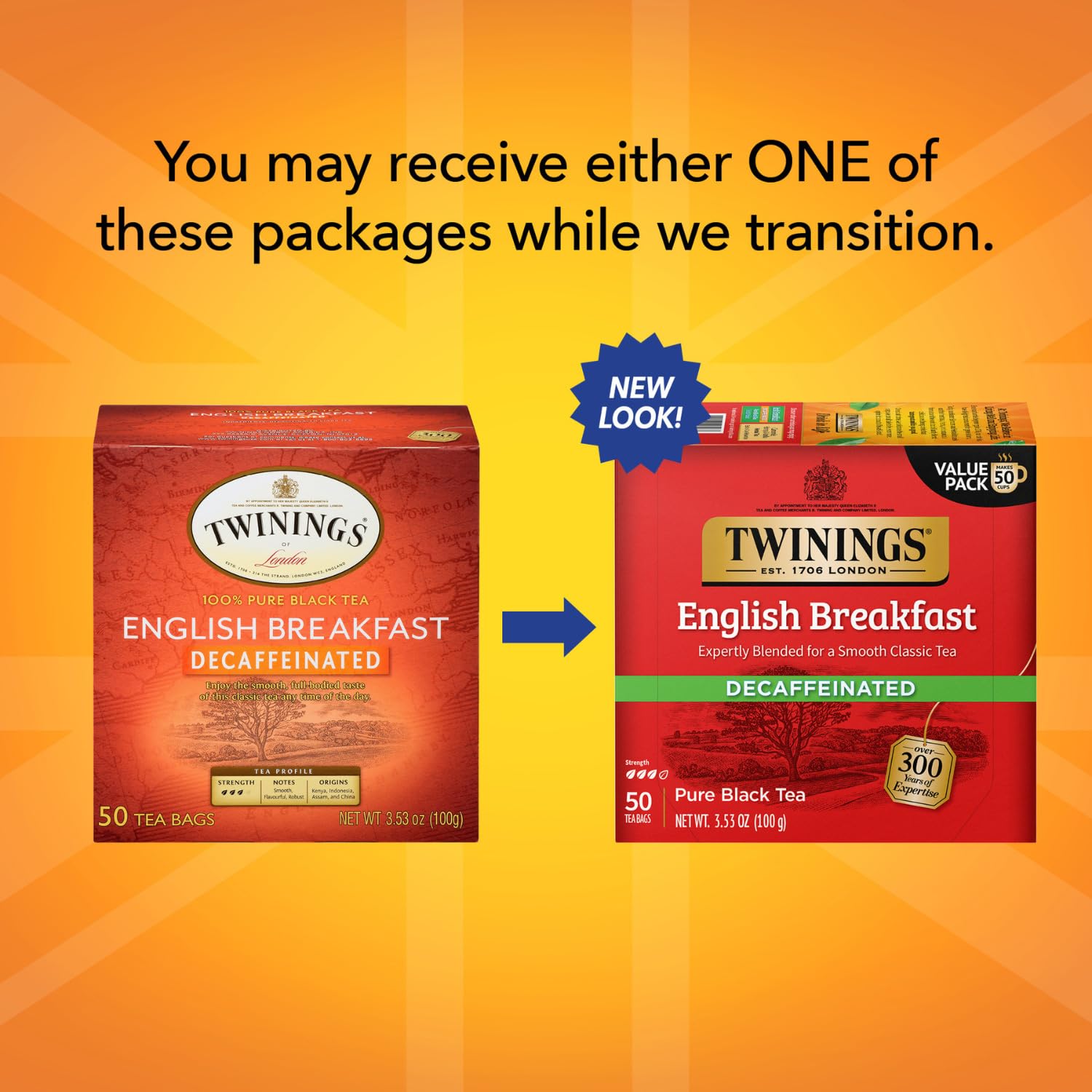 Foto 4 pulgar | Desayuno Inglés Descafeinado Tea Twinings, 50 Bolsitas - Venta Internacional.