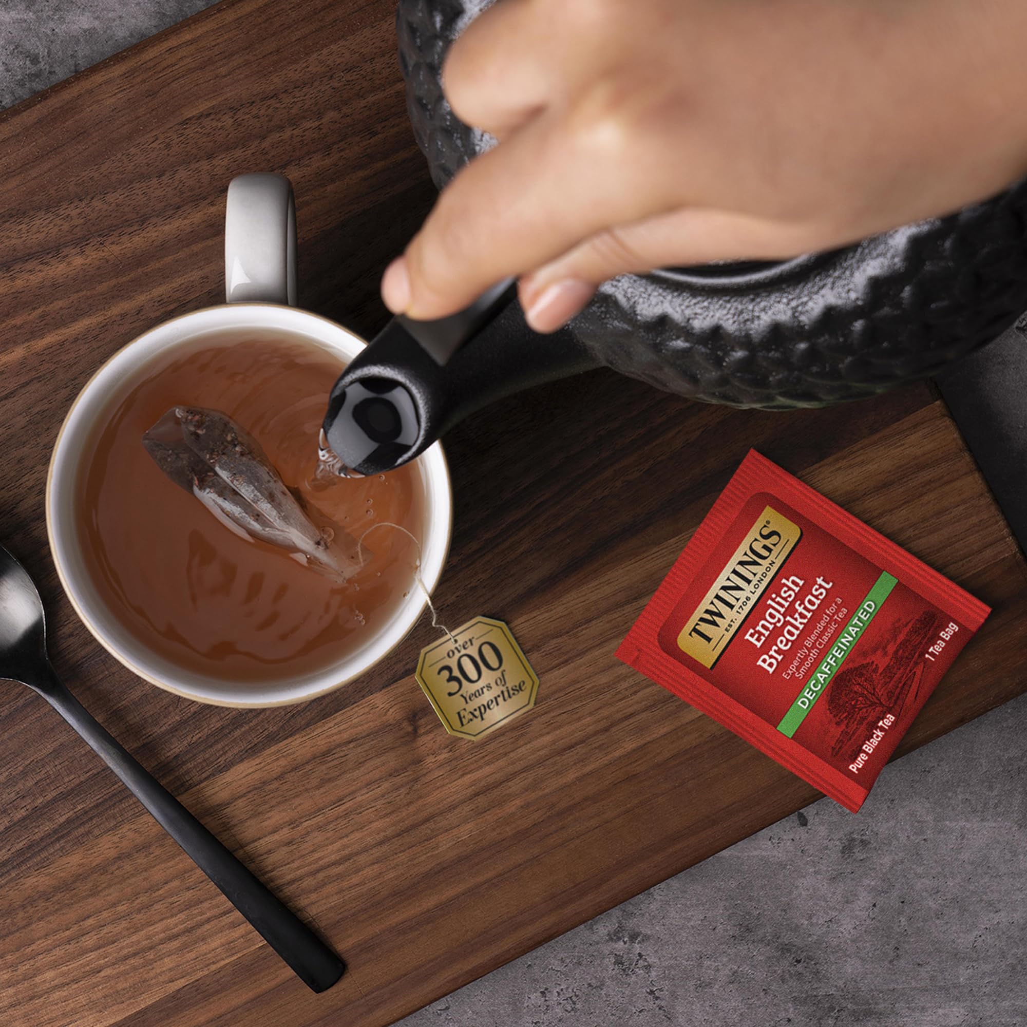 Foto 6 | Desayuno Inglés Descafeinado Tea Twinings, 50 Bolsitas - Venta Internacional.
