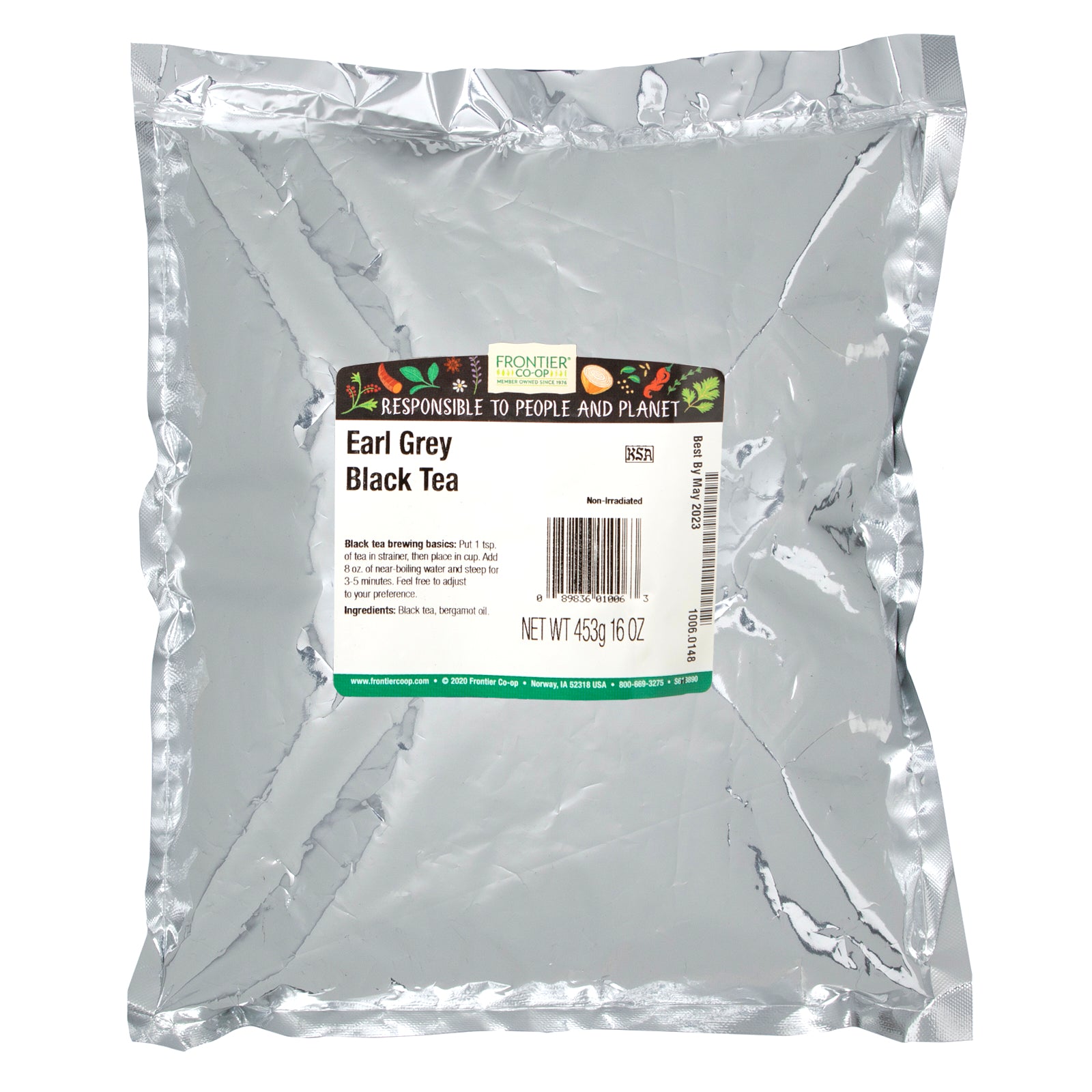 Foto 3 pulgar | Té Negro Earl Grey De Tea Frontier Co-op 473 Ml (453 G) - Venta Internacional.