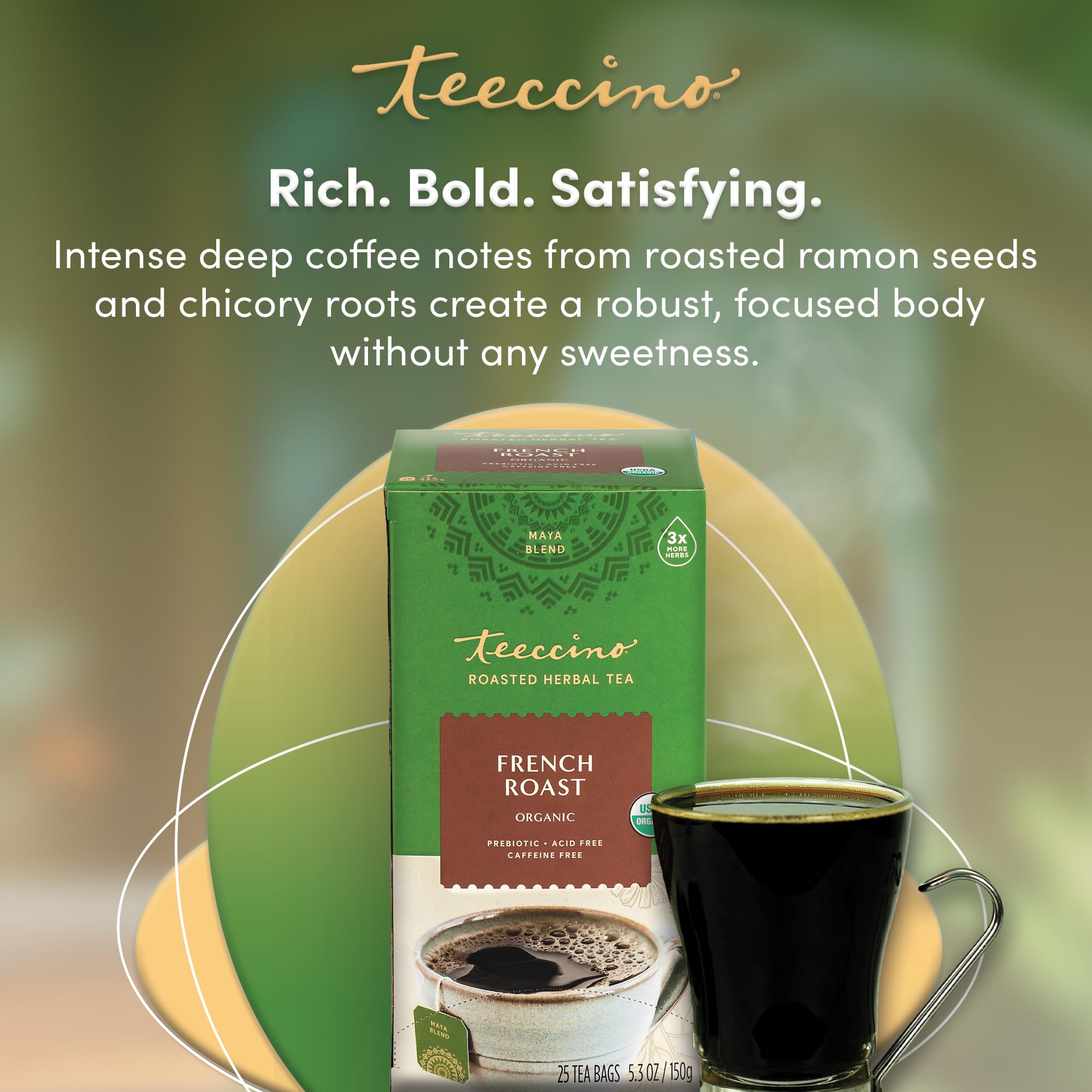 Foto 6 pulgar | Té De Hierbas Teeccino French Roast Sin Cafeína  25 Bolsitas De Té - Venta Internacional.