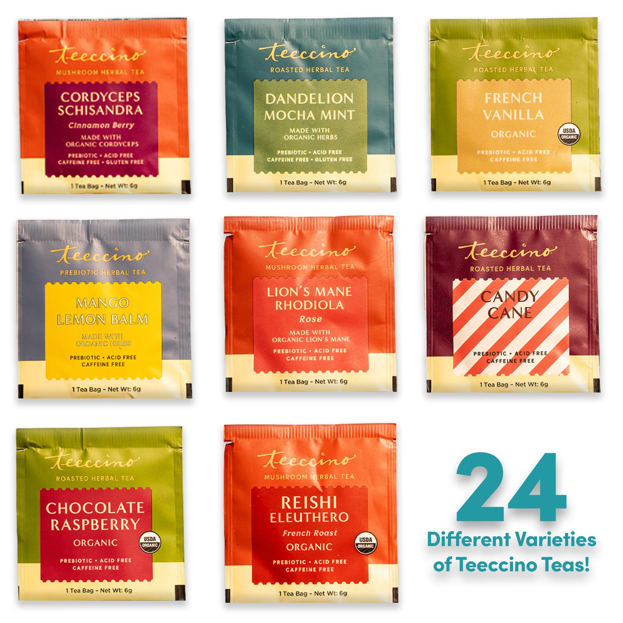 Foto 2 | Calendario De Adviento De Té De Hierbas Teeccino 2024  Regalo De Navidad - Venta Internacional.