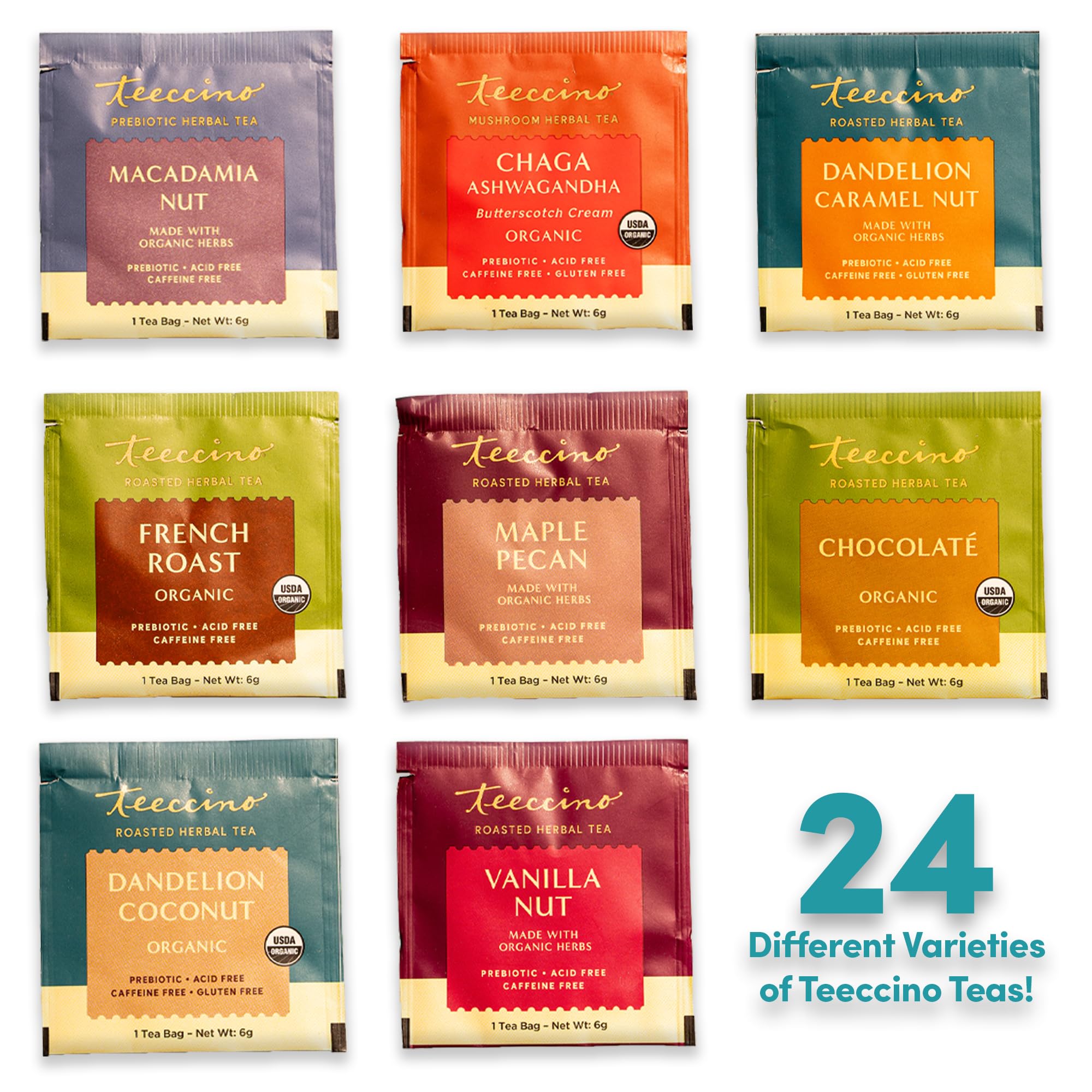 Foto 3 | Calendario De Adviento De Té De Hierbas Teeccino 2024  Regalo De Navidad - Venta Internacional.