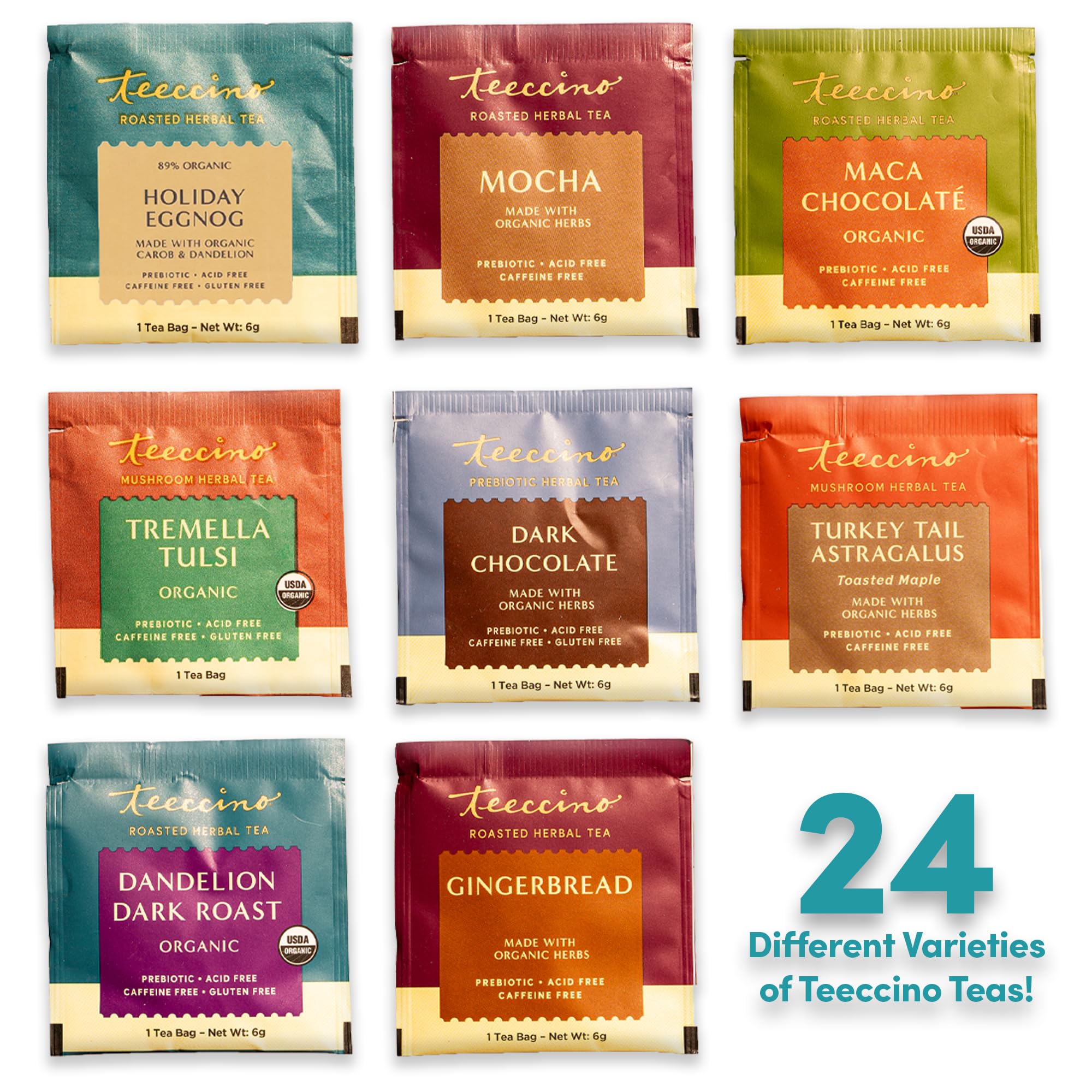 Foto 4 | Calendario De Adviento De Té De Hierbas Teeccino 2024  Regalo De Navidad - Venta Internacional.