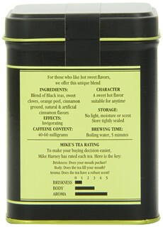 Foto 2 | Té Negro De Hojas Sueltas Harney & Sons Hot Canela Spice 120 Ml - Venta Internacional.