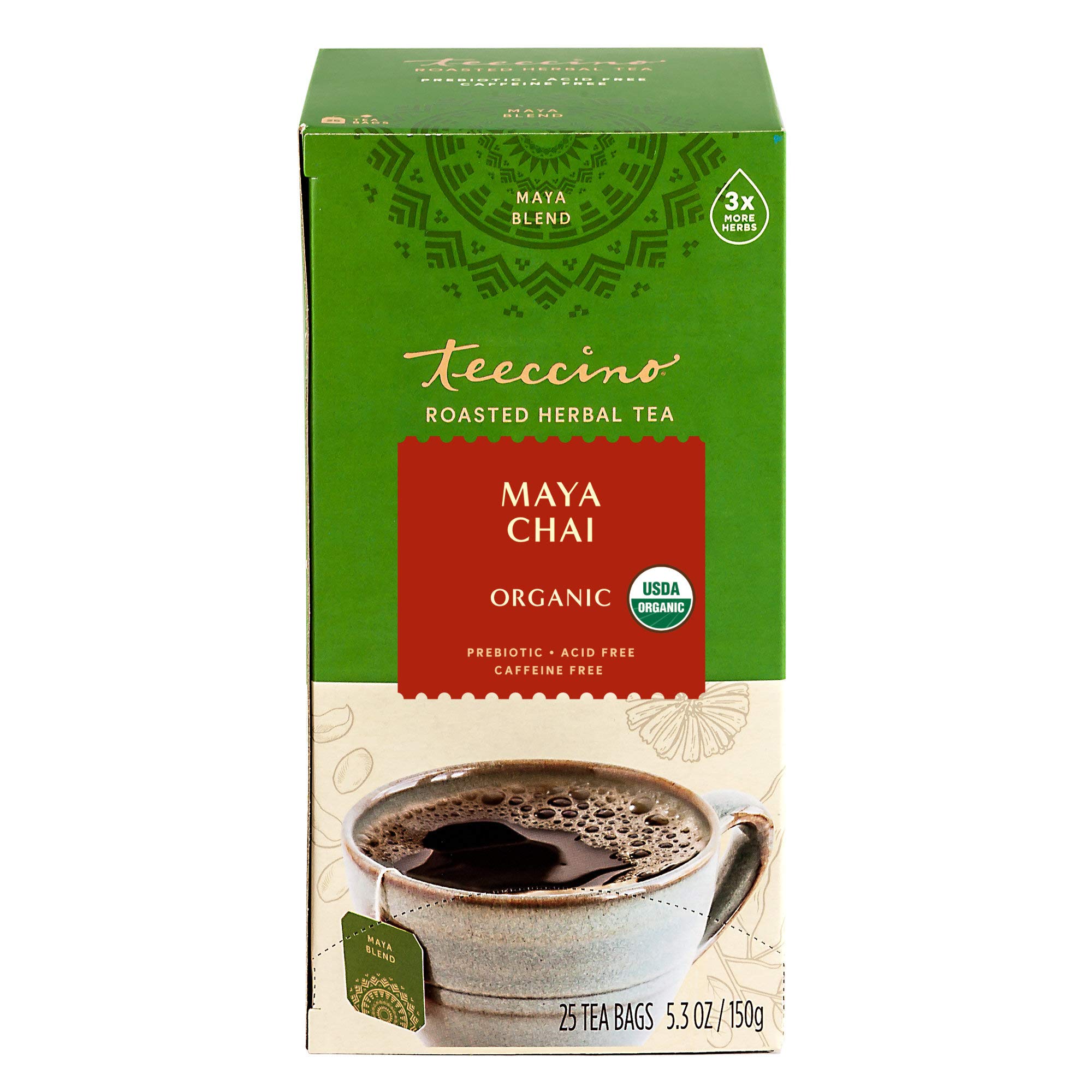 Foto 5 | Té De Hierbas Teeccino Maya Chai Sin Cafeína  25 Bolsitas De Té - Venta Internacional.