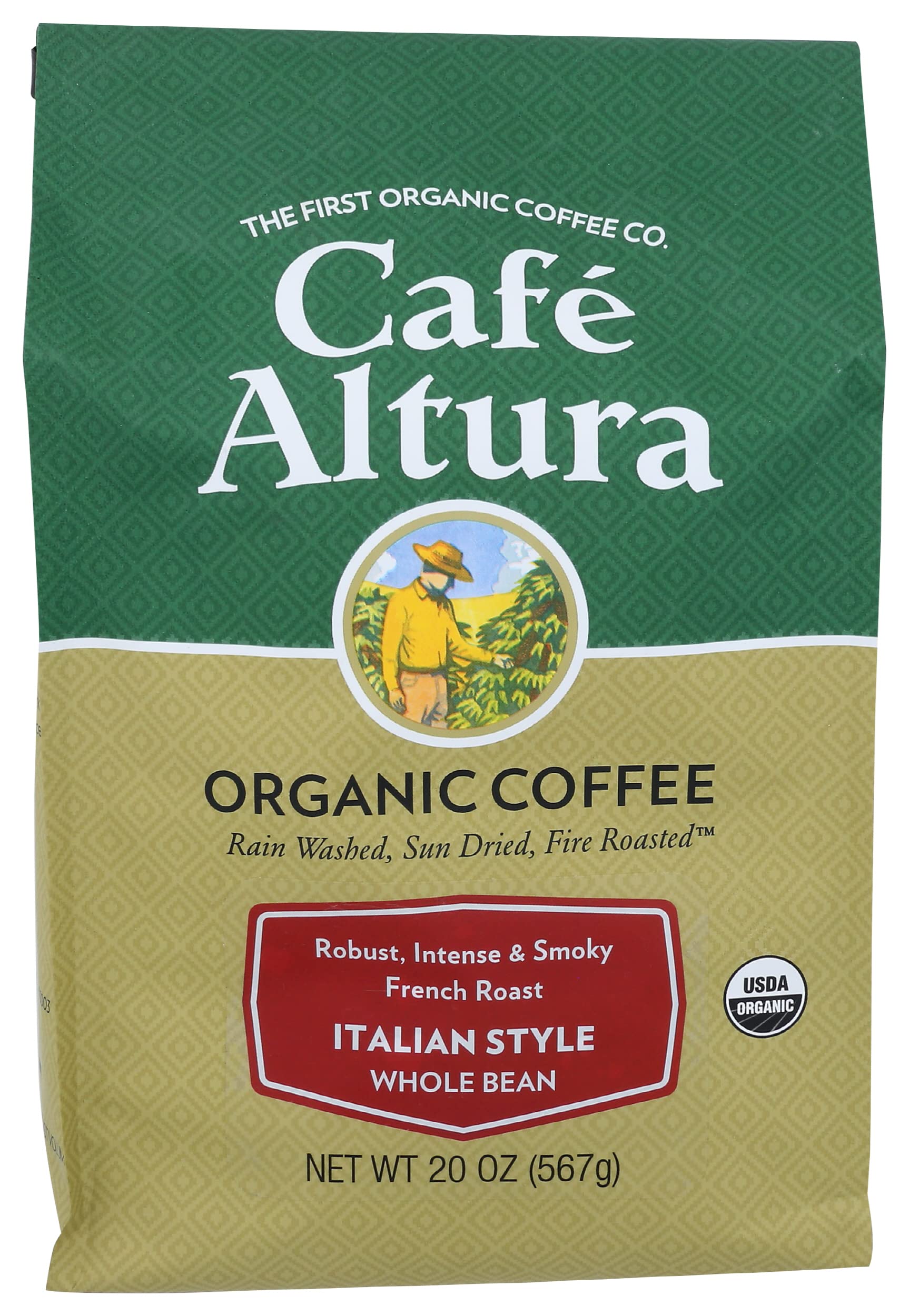 Foto 2 pulgar | Café Café Altura  Grano Integral  Estilo Italiano  567 G  Orgánico - Venta Internacional.