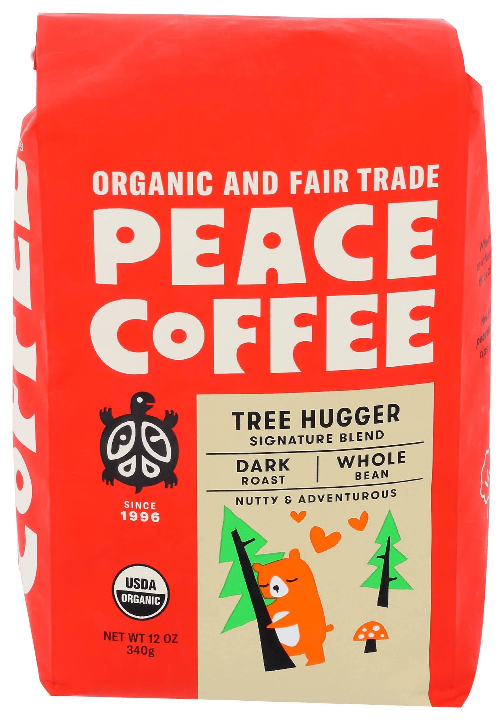 Foto 1 | Grano Integral Orgánico Coffee Peace Coffee Tree Hugger  340 Ml - Venta Internacional.