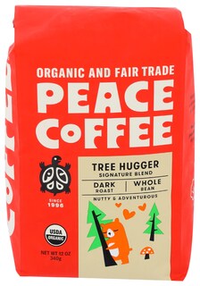 Foto 1 | Grano Integral Orgánico Coffee Peace Coffee Tree Hugger 340 Ml - Venta Internacional.