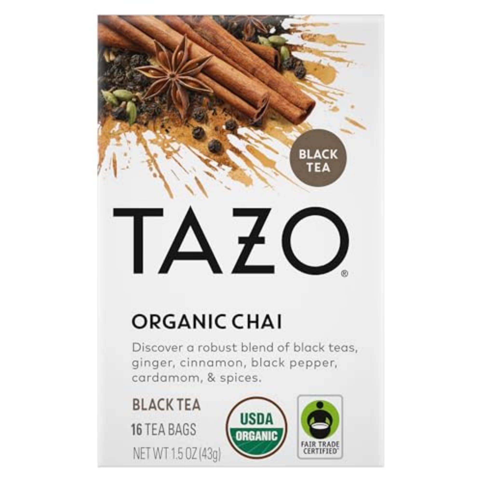 Foto 3 pulgar | Tea Tazo  96 Bolsitas De Té Negro Orgánico Chai (16 Unidades X 6) - Venta Internacional.