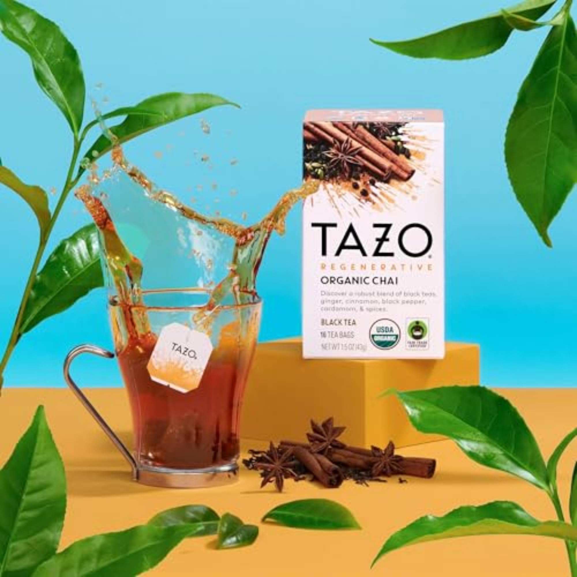 Foto 6 | Tea Tazo  96 Bolsitas De Té Negro Orgánico Chai (16 Unidades X 6) - Venta Internacional.