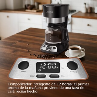 Foto 2 | Cafetera Eléctrica Programable De 12tazas 1.5l 900w Aigostar