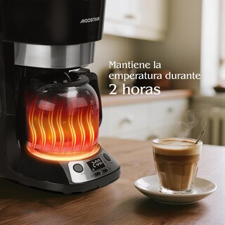 Foto 3 | Cafetera Eléctrica Programable De 12tazas 1.5l 900w Aigostar