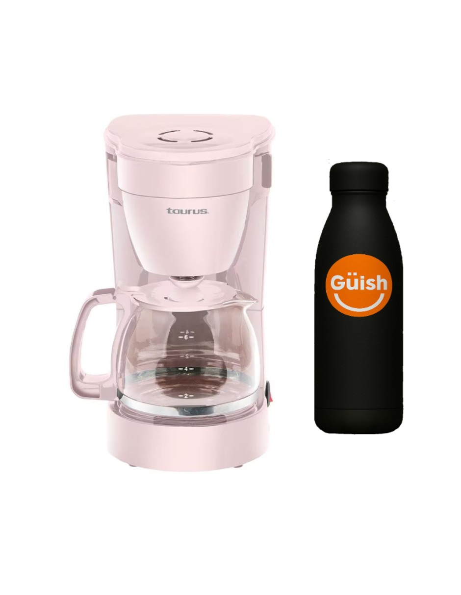 Foto 2 pulgar | Cafetera Taurus Coffeemax6 Ribbon Color Rosa + Gratis Termo Güish De Regalo
