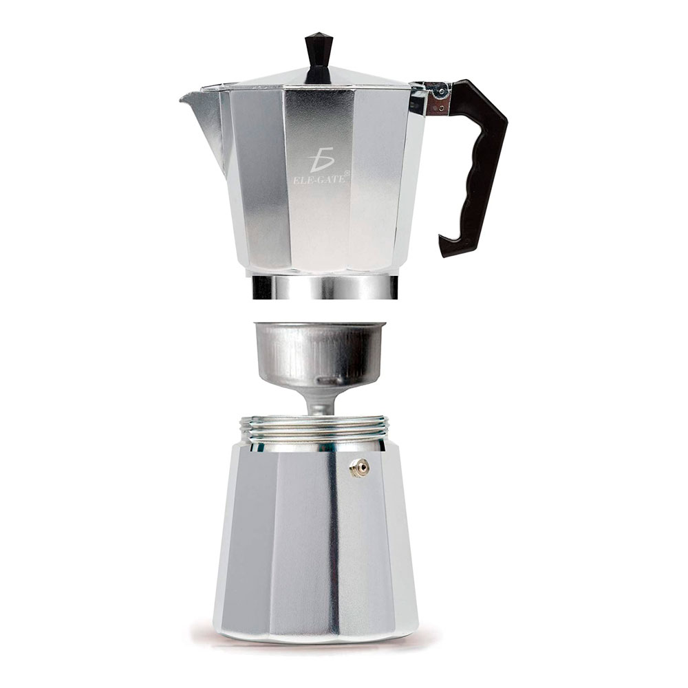 Cafetera Italiana Manual 500ml Ele-gate color Plata