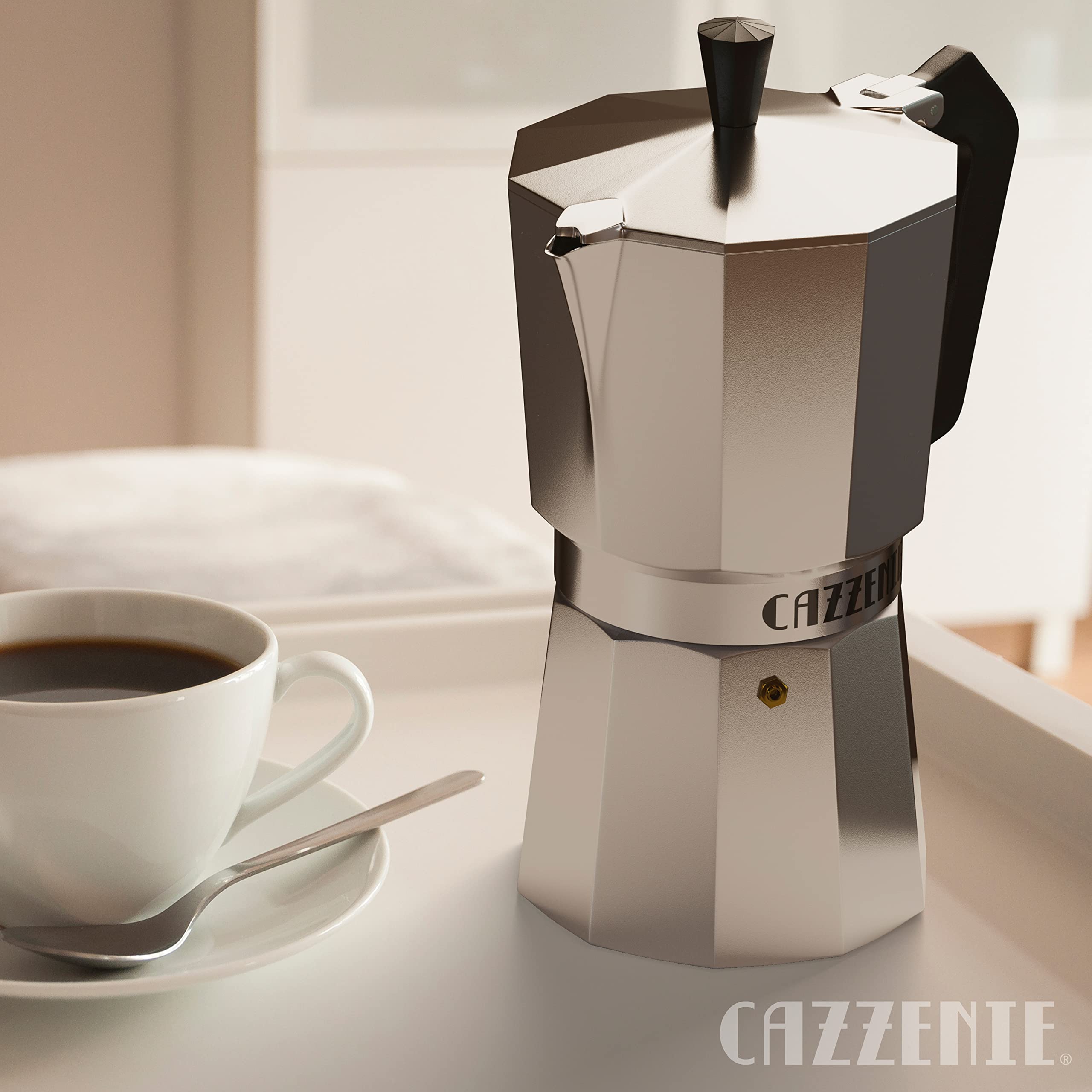 Foto 6 | Cafetera Italiana 300ml De Aluminio Cazzenie