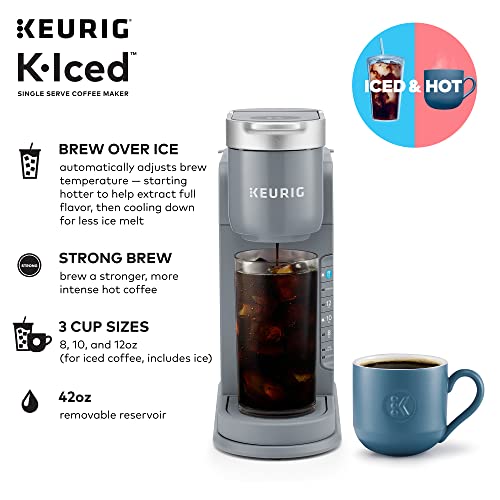 Foto 3 pulgar | Venta Internacional - Cafetera Keurig K-iced De Una Sola Porción Gris