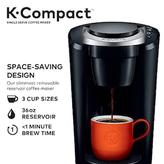 Foto 2 | Cafetera Keurig K-Compact con cápsulas K-Cup para preparar bebidas en minutos